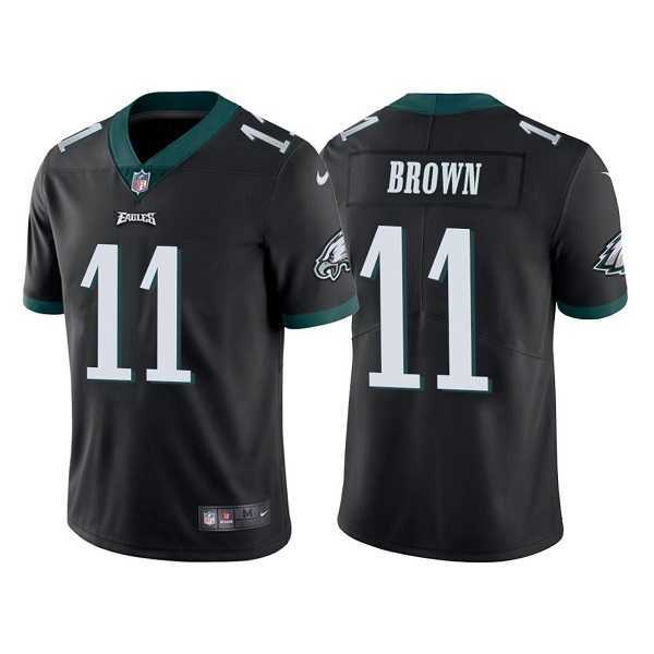 Youth Philadelphia Eagles #11 A. J. Brown Black Vapor Untouchable Limited Stitched Football Jersey->youth nfl jersey->Youth Jersey